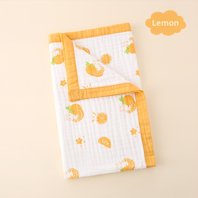 Zīdaiņu vannas dvielis - sešu slāņu gāze, 100% kokvilna, zīdaiņiem 0–1 gads, dzīvnieku raksts