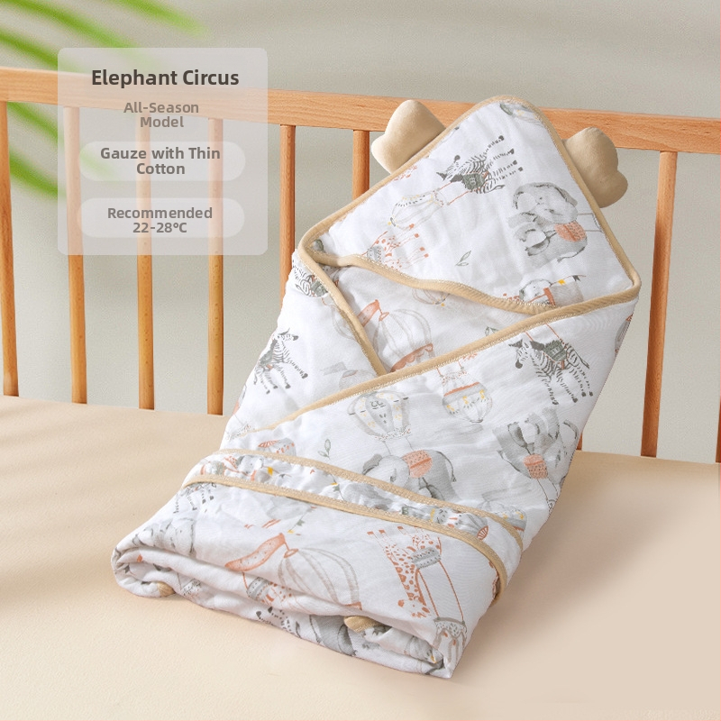 Apskāršanās sega no bambusa šķiedras zīdaiņiem — raksti: dzīvnieki, svītras, rūtains, multfilma; piemērots vasarai, pavasarim un rudenim; zīdaiņiem un maziem bērniem