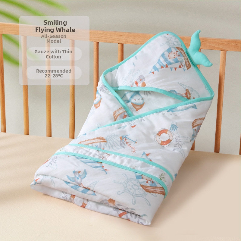 Apskāršanās sega no bambusa šķiedras zīdaiņiem — raksti: dzīvnieki, svītras, rūtains, multfilma; piemērots vasarai, pavasarim un rudenim; zīdaiņiem un maziem bērniem