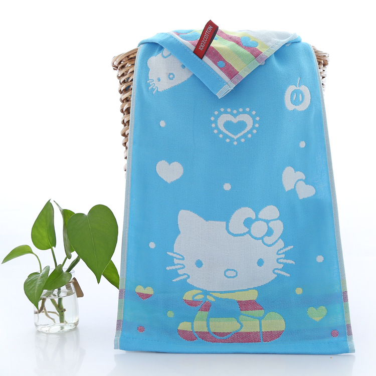 Παιδική πετσέτα προσώπου από γάζα, τζακάρ ύφασμα, κύριο συστατικό βαμβάκι, ελαφριά, βάρος κάτω από 50 g