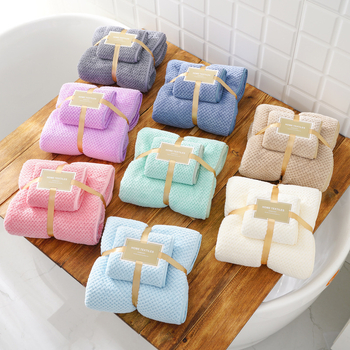 Set prosoape din Coral Fleece în cutie cadou, 280 g/m², absorbție ridicată, uscare rapidă