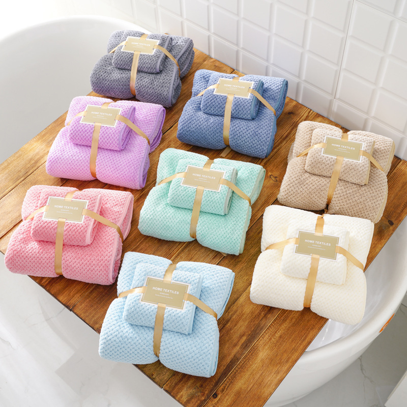 Set prosoape din Coral Fleece în cutie cadou, 280 g/m², absorbție ridicată, uscare rapidă