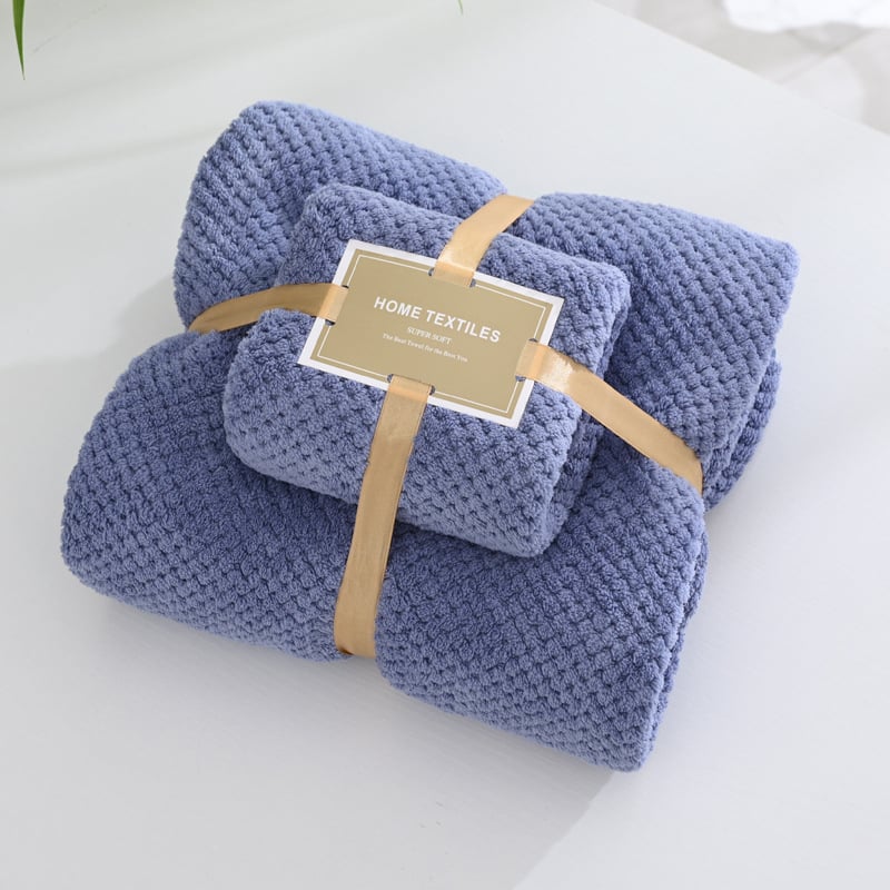 Set prosoape din Coral Fleece în cutie cadou, 280 g/m², absorbție ridicată, uscare rapidă