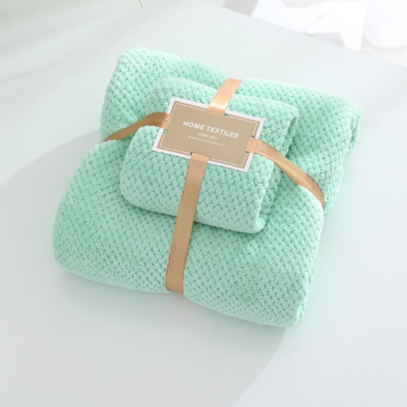 Set prosoape din Coral Fleece în cutie cadou, 280 g/m², absorbție ridicată, uscare rapidă