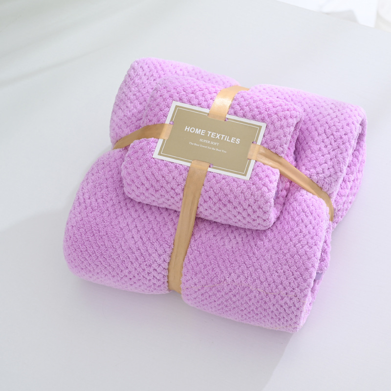 Set prosoape din Coral Fleece în cutie cadou, 280 g/m², absorbție ridicată, uscare rapidă