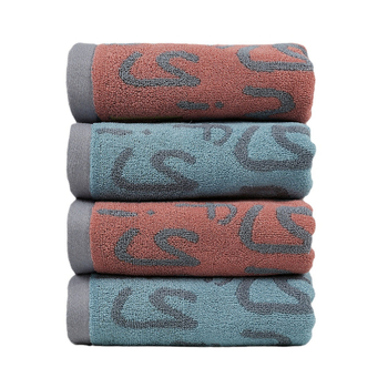 Kinglain кърпа за лице от чист памук, 32s нишка, 120–140 г/м², бродирана, жакард, плътна тъкан, персонализируема