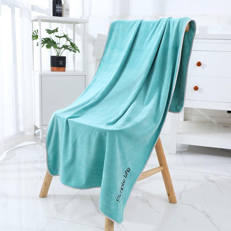 Бодирана хавлия за баня от микрофибър, 400-500 г, нишка 150D, широк производствен процес