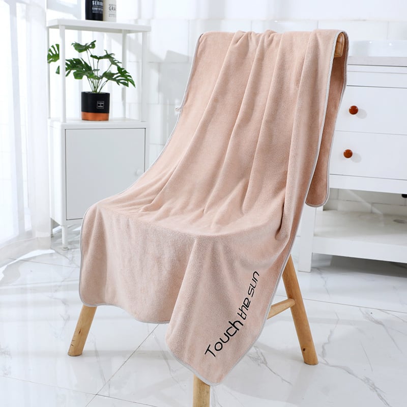 Бодирана хавлия за баня от микрофибър, 400-500 г, нишка 150D, широк производствен процес