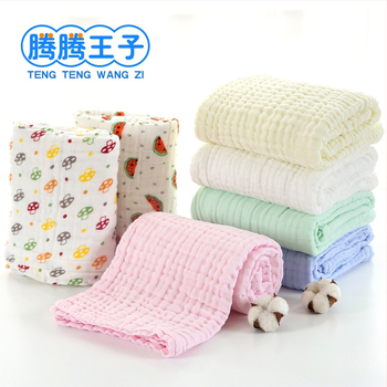 Sešslāņu kokvilnas marles dvielis bērniem no 0 līdz 13 gadiem, ar plissēšanu, mīksts un absorbējošs, izdrukāts, svarā virs 500 g