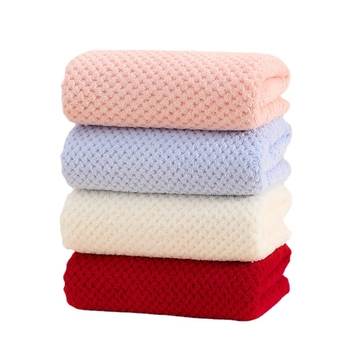 Esküvői arctörlőző korall plüssből, 80/20 selyemfonal, egyszerű szövés, 50–80 g, Jian Chun márka