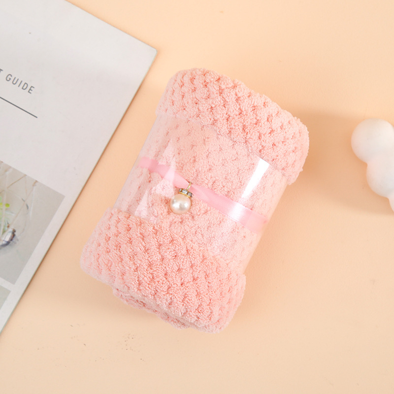 Esküvői arctörlőző korall plüssből, 80/20 selyemfonal, egyszerű szövés, 50–80 g, Jian Chun márka