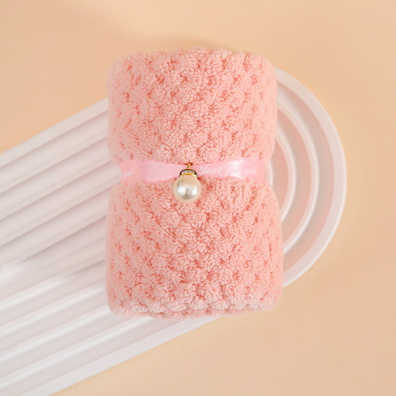 Esküvői arctörlőző korall plüssből, 80/20 selyemfonal, egyszerű szövés, 50–80 g, Jian Chun márka