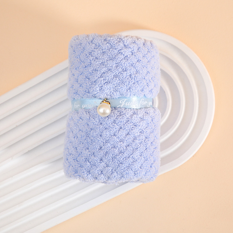 Esküvői arctörlőző korall plüssből, 80/20 selyemfonal, egyszerű szövés, 50–80 g, Jian Chun márka