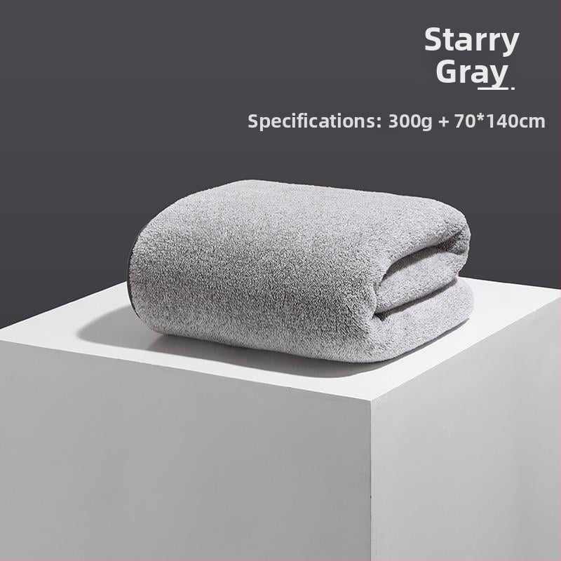 Хавлия за баня с бамбуков въглен, антибактериална, полиестерни влакна, 300–400 g, 19 нишкова прежда