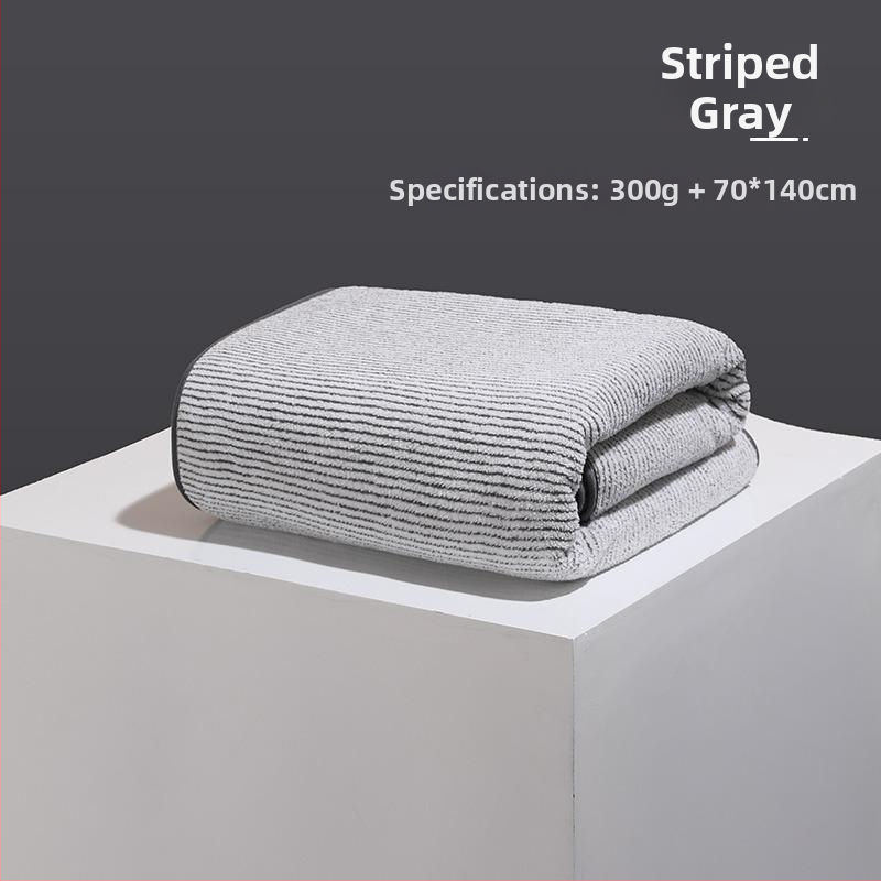 Хавлия за баня с бамбуков въглен, антибактериална, полиестерни влакна, 300–400 g, 19 нишкова прежда