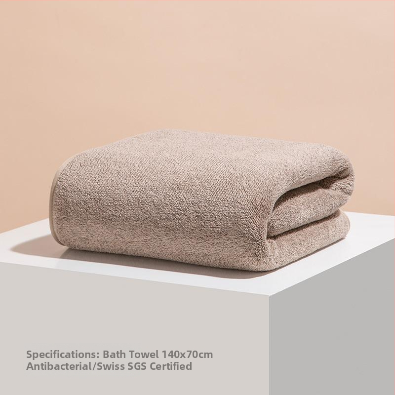 Хавлия за баня с бамбуков въглен, антибактериална, полиестерни влакна, 300–400 g, 19 нишкова прежда