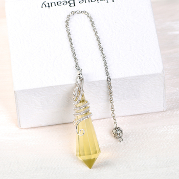 Kriystalpendant – kaheteistkümne fasetiga, konusikujuline kuju, Zhishanfang