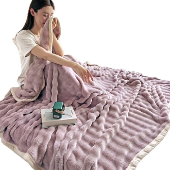 Плюшено зайче одеяло — под 300 г, за всички сезони, модерен минималистичен стил