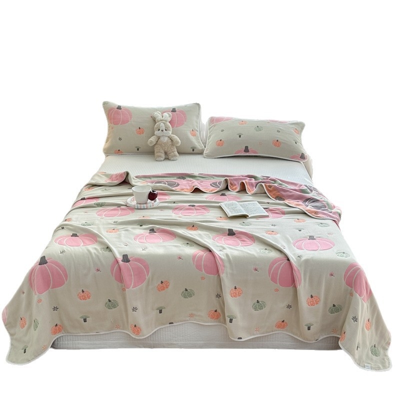 Хавлиено одеяло с шестслойна марля, 100% памук, за пролетно и есенно ползване, 1,1–1,5 кг