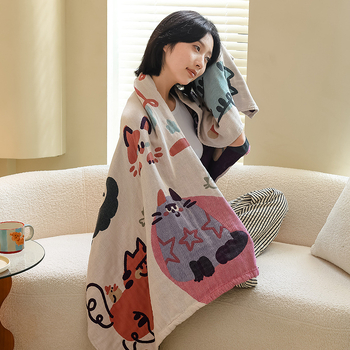 Кърпа за баня от памучна марля, 100% памук, 0-2 кг, лято, свиване 2-3%, устойчивост на цвета 4