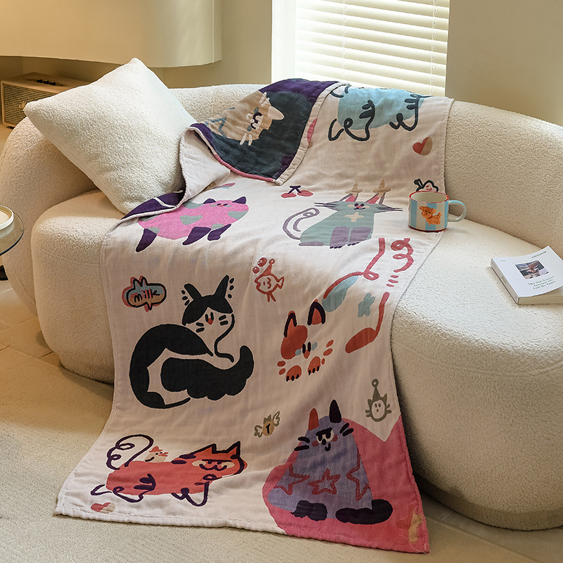 Кърпа за баня от памучна марля, 100% памук, 0-2 кг, лято, свиване 2-3%, устойчивост на цвета 4