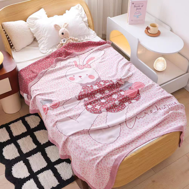 Bambuko pluošto antklodė, animacinių filmų raštas, vasaros naudojimui, 300–499 g, gaivus ir kvėpuojantis