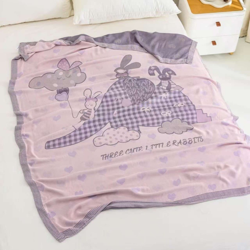 Bambuko pluošto antklodė, animacinių filmų raštas, vasaros naudojimui, 300–499 g, gaivus ir kvėpuojantis