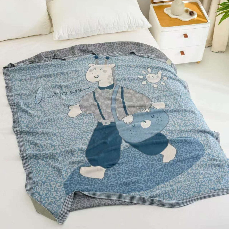 Bambuko pluošto antklodė, animacinių filmų raštas, vasaros naudojimui, 300–499 g, gaivus ir kvėpuojantis