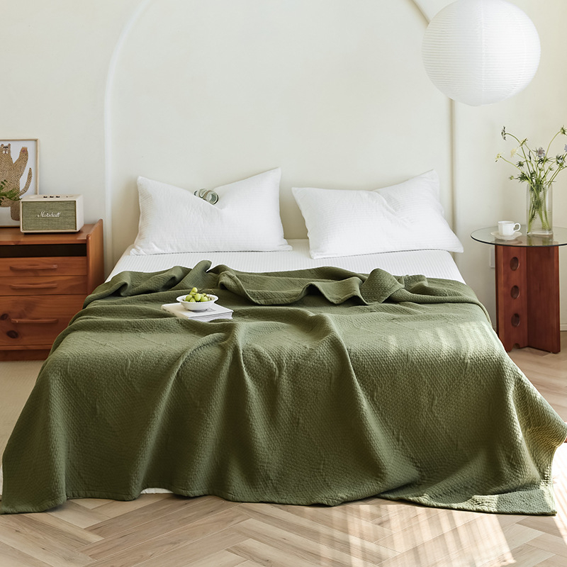 Jacquard hatszrétegű pamut törölköző pléd, 100% pamut, 1,6–2 kg, nyárra