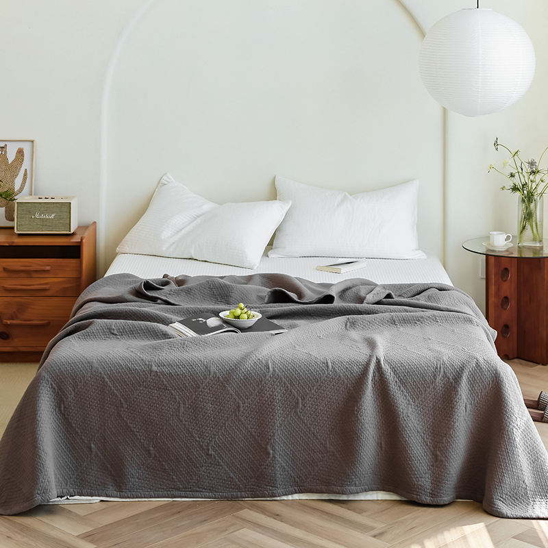 Jacquard hatszrétegű pamut törölköző pléd, 100% pamut, 1,6–2 kg, nyárra