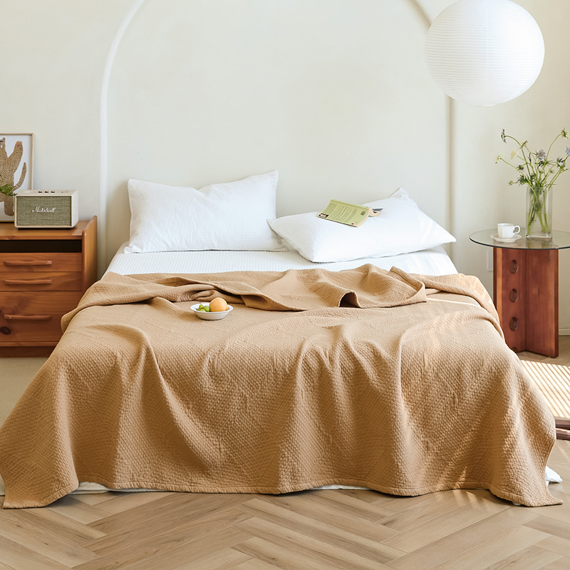 Jacquard hatszrétegű pamut törölköző pléd, 100% pamut, 1,6–2 kg, nyárra