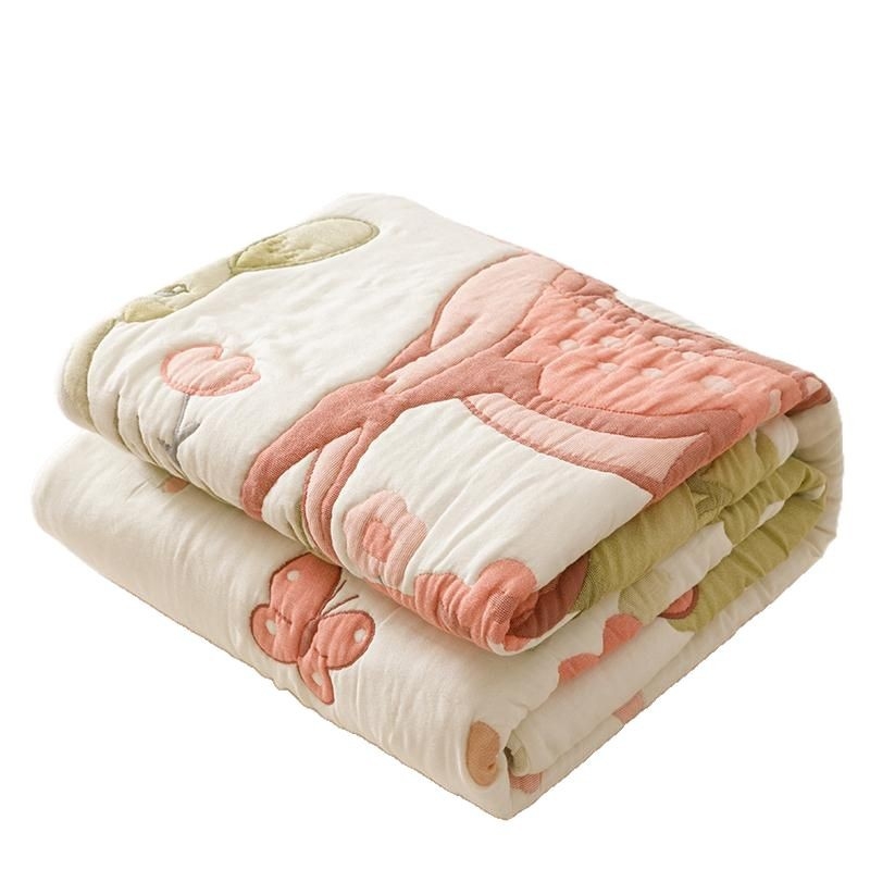 Детско хавлиено одеяло с мотив анимационни персонажи, 100% памук, вътрешен полиестерен слой, тегло 0,55–1,0 кг