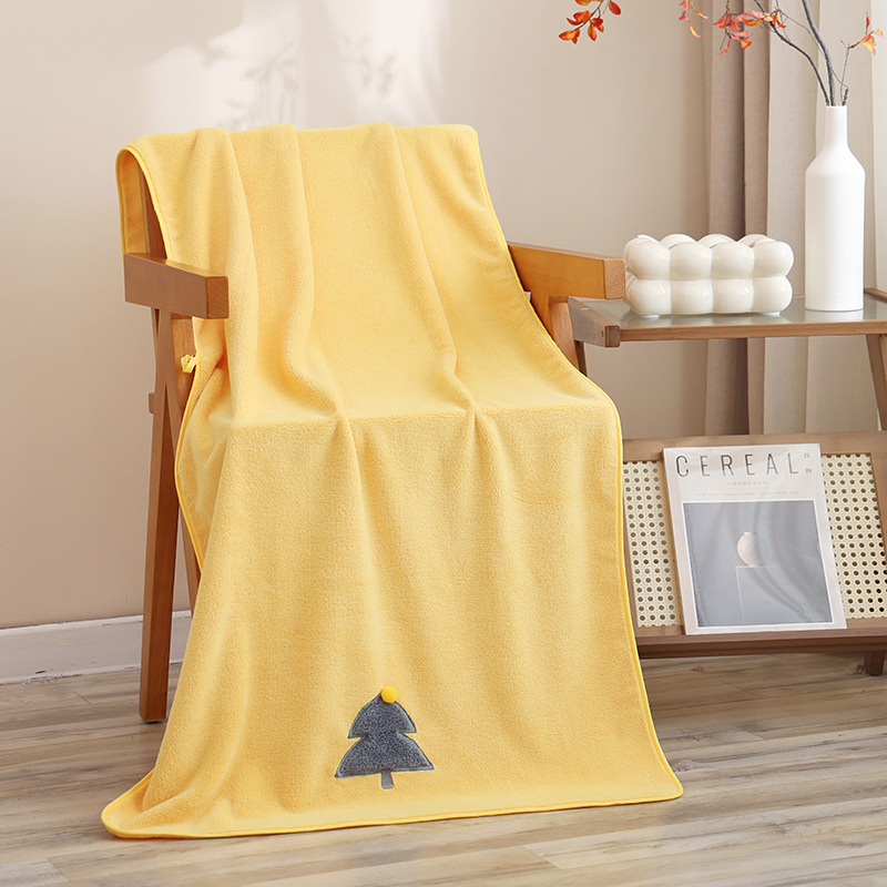 Cleansing Coral Velvet set ručnika: za tijelo i lice, 4 komada, 150D vlakno, prošiveno i obrubljeno, svaki 80–100 g