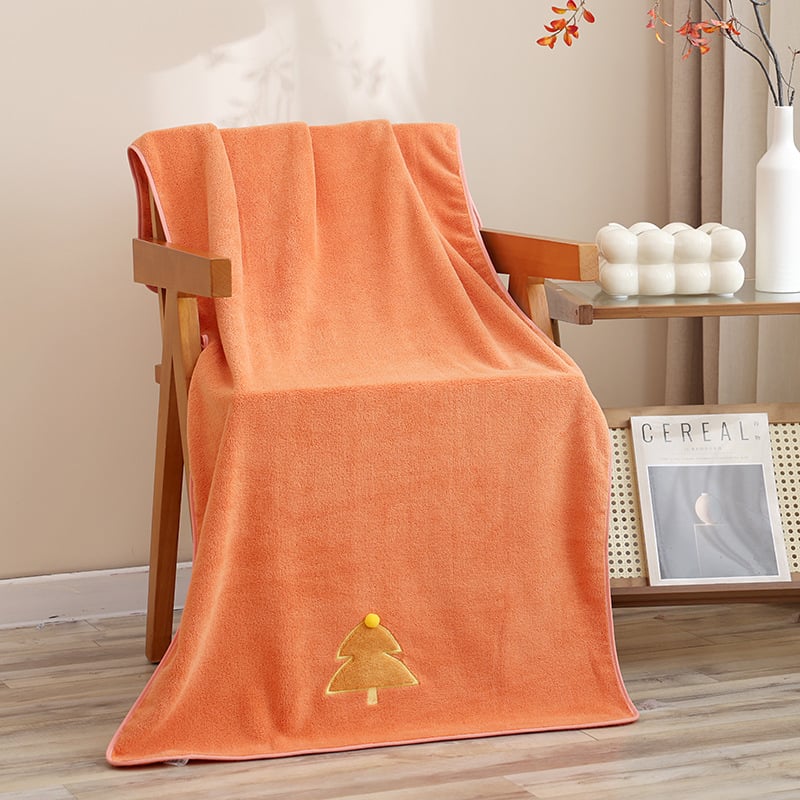 Cleansing Coral Velvet set ručnika: za tijelo i lice, 4 komada, 150D vlakno, prošiveno i obrubljeno, svaki 80–100 g