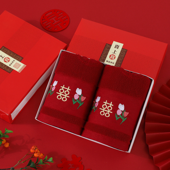 Сватбени кърпи двойка – марка Looking for Snow; Реактивно печатане и боядисване; Прежда: Ply; Процес: бродерия, жакард; Тегло: 100–120 g