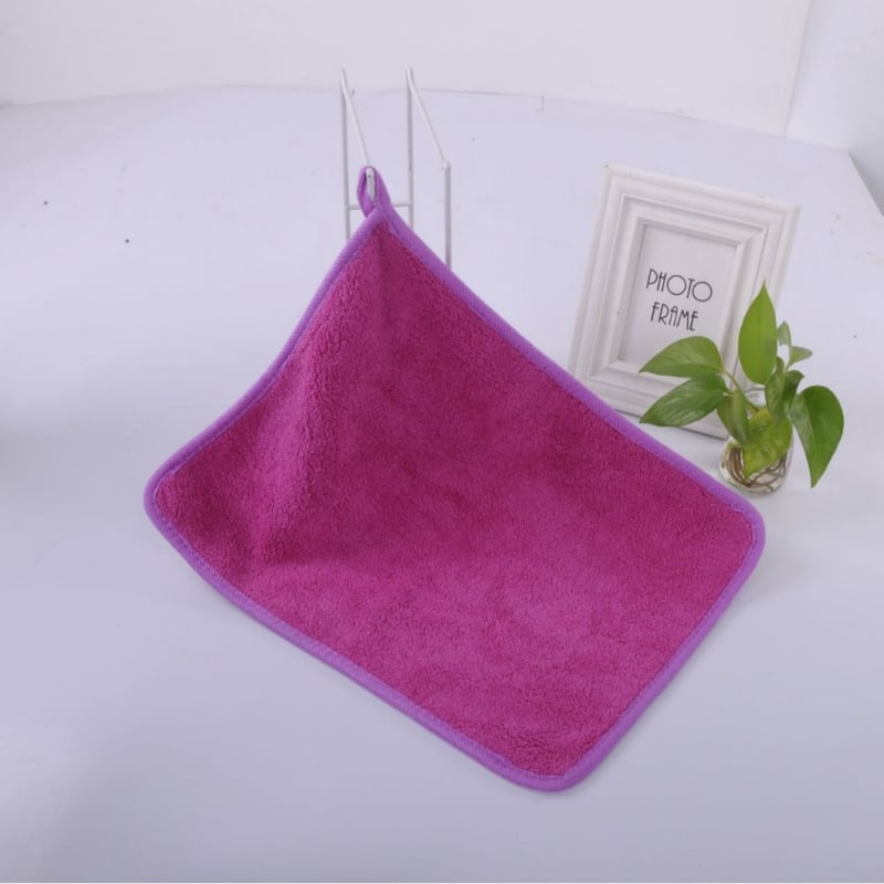 So Elegant микрофибър кърпи с коралов флис, 80–100 г, 32 нишки, обшени ръбове