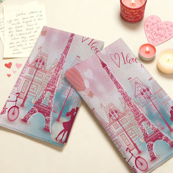 Кухненска кърпа от микрофибър с печат, 32 нишки, 200 г+, персонализируема