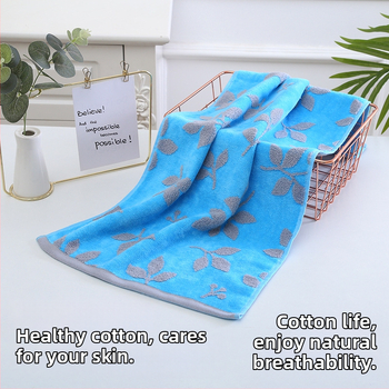 Σετ πετσετών οικιακής χρήσης από 100% βαμβάκι, Cut Velvet επεξεργασία, ελαφρώς στριμμένη ίνα, σειρά Cut Velvet Flower Branch, δυνατότητα προσαρμογής