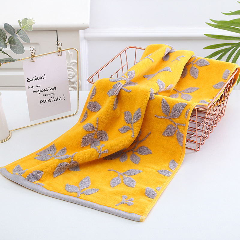 Σετ πετσετών οικιακής χρήσης από 100% βαμβάκι, Cut Velvet επεξεργασία, ελαφρώς στριμμένη ίνα, σειρά Cut Velvet Flower Branch, δυνατότητα προσαρμογής