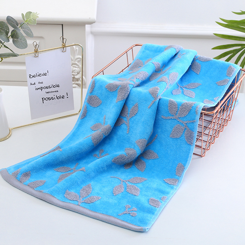 Σετ πετσετών οικιακής χρήσης από 100% βαμβάκι, Cut Velvet επεξεργασία, ελαφρώς στριμμένη ίνα, σειρά Cut Velvet Flower Branch, δυνατότητα προσαρμογής