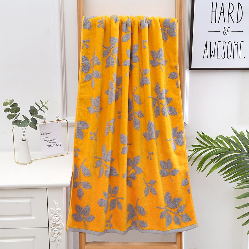 Σετ πετσετών οικιακής χρήσης από 100% βαμβάκι, Cut Velvet επεξεργασία, ελαφρώς στριμμένη ίνα, σειρά Cut Velvet Flower Branch, δυνατότητα προσαρμογής