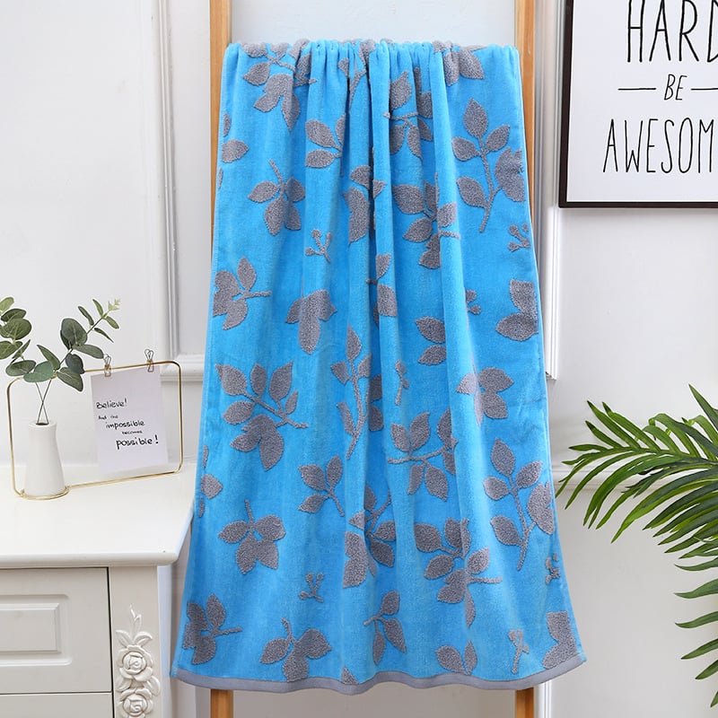 Σετ πετσετών οικιακής χρήσης από 100% βαμβάκι, Cut Velvet επεξεργασία, ελαφρώς στριμμένη ίνα, σειρά Cut Velvet Flower Branch, δυνατότητα προσαρμογής