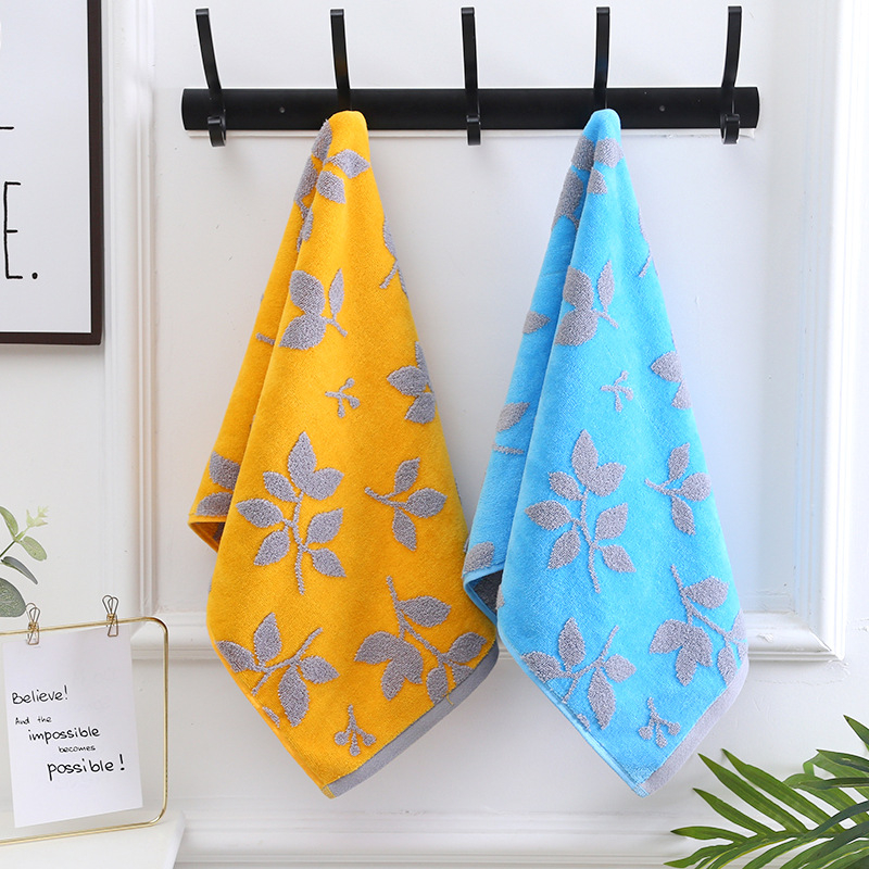 Σετ πετσετών οικιακής χρήσης από 100% βαμβάκι, Cut Velvet επεξεργασία, ελαφρώς στριμμένη ίνα, σειρά Cut Velvet Flower Branch, δυνατότητα προσαρμογής