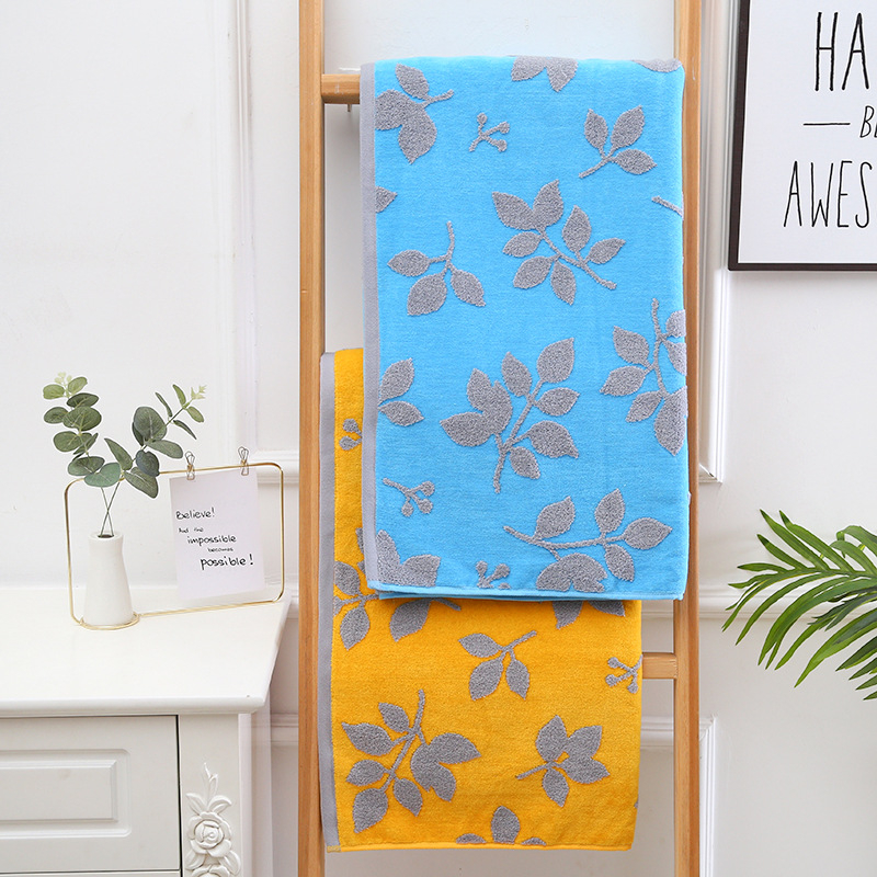 Σετ πετσετών οικιακής χρήσης από 100% βαμβάκι, Cut Velvet επεξεργασία, ελαφρώς στριμμένη ίνα, σειρά Cut Velvet Flower Branch, δυνατότητα προσαρμογής