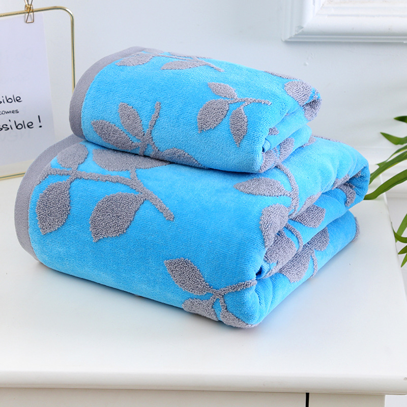 Σετ πετσετών οικιακής χρήσης από 100% βαμβάκι, Cut Velvet επεξεργασία, ελαφρώς στριμμένη ίνα, σειρά Cut Velvet Flower Branch, δυνατότητα προσαρμογής