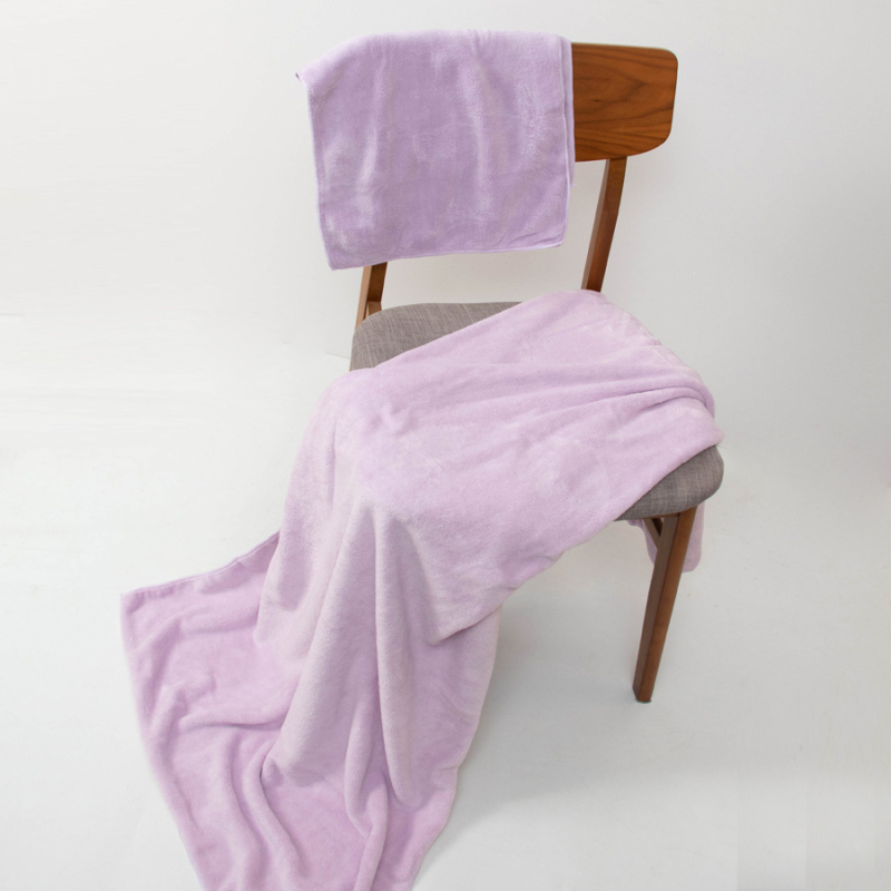 Комплект хавлии за баня от микрофибър, абсорбиращ, плоско тъкане, тегло 140–170 g, прежда 150D