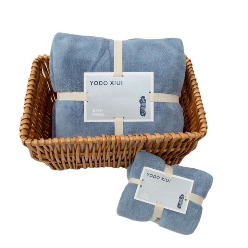 Комплект хавлии за баня от микрофибър, абсорбиращ, плоско тъкане, тегло 140–170 g, прежда 150D