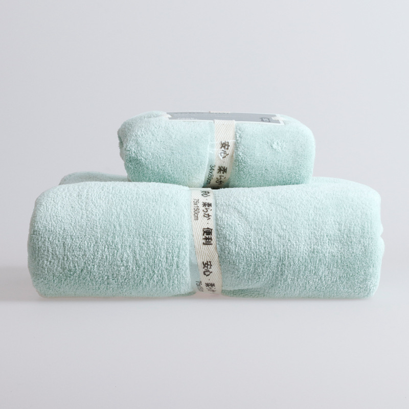 Комплект хавлии за баня от микрофибър, абсорбиращ, плоско тъкане, тегло 140–170 g, прежда 150D