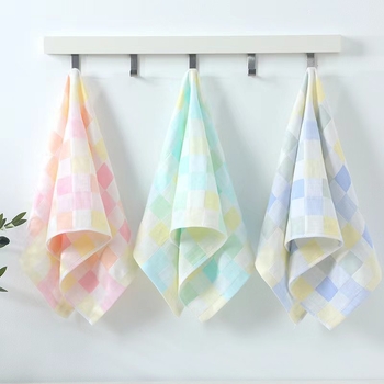 Πετσέτα γάζας προσώπου και μπάνιου, για ενήλικες και παιδιά, μαλακή και απορροφητική, 200 γρ. και άνω, 60 νημάτων