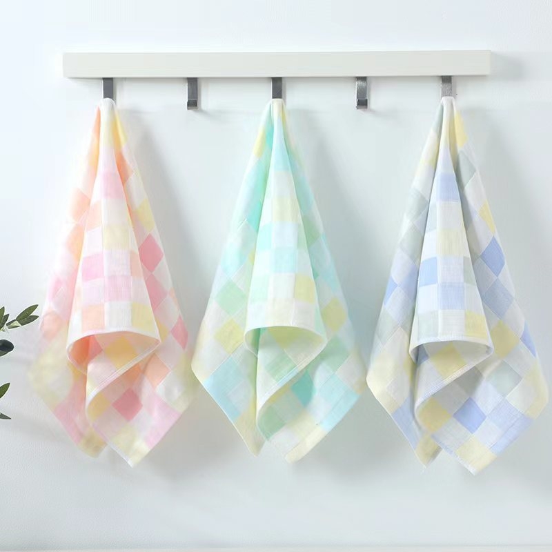 Πετσέτα γάζας προσώπου και μπάνιου, για ενήλικες και παιδιά, μαλακή και απορροφητική, 200 γρ. και άνω, 60 νημάτων